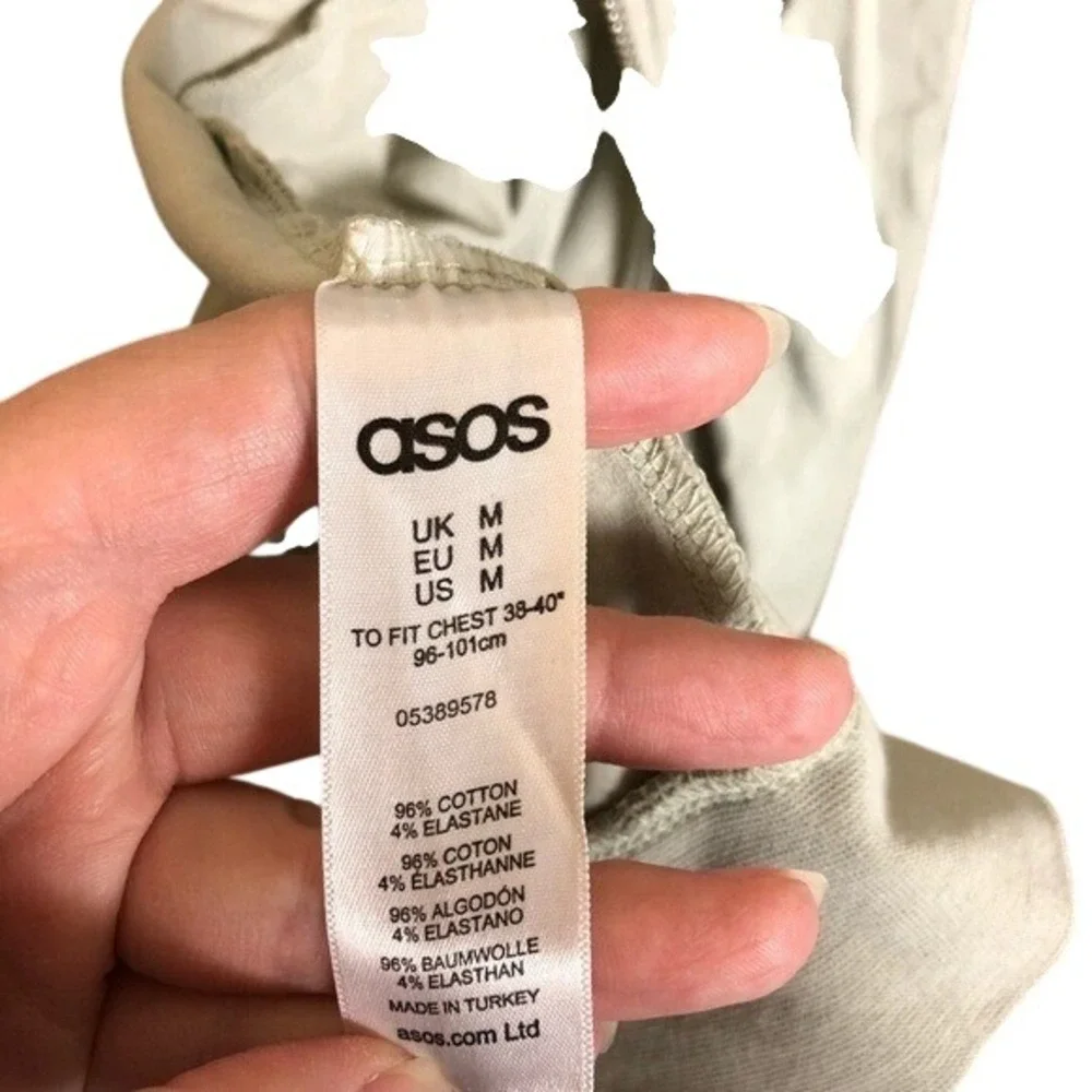 ASOS women's Gray Bomber Style Zip Up Cardigan Jacket‎ Size Medium